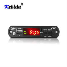 Kebidu Bluetooth MP3 WMA Поддержка USB TF карта FM AUX декодер плата пластина 5 в 12 В аудио модуль MP3 музыкальный плеер динамик для автомобиля 2024 - купить недорого
