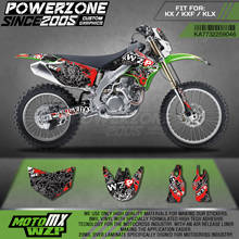 PowerZone Custom Team Graphics Decals 3M Stickers Kit For Kawasaki Sticker Decal 2006-08 09-12KX250F KX450F 08-13KLX450R 46 2024 - buy cheap