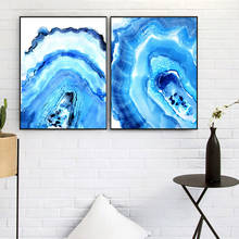 Watercolor Canvas Painting for Living Room Nordic Wall Decor Large Art Abstract Landscape Posters and Prints Light Blue Pictures 2024 - buy cheap