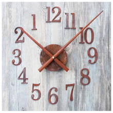 Retro DIY digital decorative wall clock wall stickers clockwise fashion watches creative cute Reversing Times Backflow Clockwise 2024 - buy cheap
