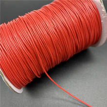 Cordón de algodón encerado rojo, 0,5mm, 0,8mm, 1mm, 1,5mm, 2mm, hilo encerado, correa, collar, cuerda para la fabricación de joyas 2024 - compra barato