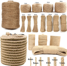 1-20mm de espessura juta twinsted corda de juta ambiental corda para casa loja decoração corda para cestas artesanais lâmpadas 2024 - compre barato