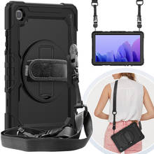 For Tablet Samsung Tab A7 SM-T500/T505 507 10.4" Case 360 Rotating Stand Hand Strap Cover Tab A7 10.4 2020 Protective Case+Strap 2024 - buy cheap