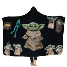 Capa yoda série bebê com capuz, cobertor mágico, capa com capuz, plano, lençol para adultos, crianças, bebês 2024 - compre barato