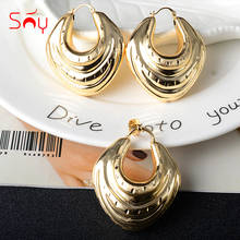 Sunny Jewelry 2021 New Fashion Copper Jewelry Sets For Women Earrings Pendent Large Style For Wedding Party Gifts Trendy Sets 2024 - buy cheap