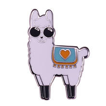 Be Cool Llama Enamel Pin Badge Perfect Gift For A Stylish Alpaca Lover! 2024 - buy cheap