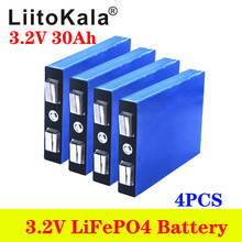 LiitoKala-batería de litio LiFePo4, 3,2 V, 30AH, 5C, para diy, 12V, e-bike, patinete, silla de rueda, coche, carros de Golf, 4 Uds. 2024 - compra barato