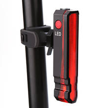 Luz láser plegable para bicicleta, recargable vía USB, frontal y trasera, de advertencia, resistente al agua 2024 - compra barato