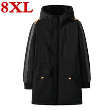 Novo plus tamanho 8xl 7xl 6xl inverno algodão-acolchoado parkas roupas longo aumentar solto casaco o casaco de gordura 2024 - compre barato