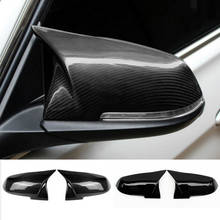 NEW-For Bmw F20 F21 F87 M2 F23 F30 F36 X1 E84 Gloss Black Side Mirror Cover Cap Rearview -M4 Style 2024 - buy cheap