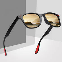 Óculos polarizado clássico unissex, óculos polarizado para direção armação quadrada masculino e feminino uv400 2024 - compre barato