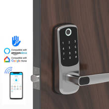 Cerradura electrónica inteligente para puerta, dispositivo de seguridad con código Digital, tarjeta IC, WiFi, Bluetooth, huella Digital, biométrica, para el hogar 2024 - compra barato