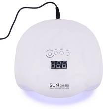SUN X5 Plus-secador de uñas UV LED, lámpara de curado de esmalte de Gel con temporizador inferior, pantalla LCD, secado rápido, 54W 2024 - compra barato