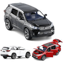 Modelo de coche Toyota Highlander 1:32 de aleación fundida a presión para niños, coches de juguete SUV, supercoche coleccionables, coche para niños, Envío Gratis 2024 - compra barato