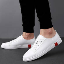 New Fashion Men Genuine Leather Casual Shoes Lightweight Breathable Flats Shoes Luxury Brand Men's White Walking men shoes 2024 - buy cheap