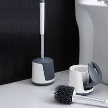 Silicone Toilet Brush Holder TPR Soft Bristles Floor-standing Plasitc Hotel Bathroom WC Cleaning Brush Cleaner Household Tools 2024 - buy cheap