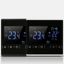 Lcd tela sensível ao toque termostato piso elétrico sistema de aquecimento de água termorregulador AC85-240V controlador temperatura 2024 - compre barato