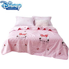 Edredón de dibujos animados para niños, colcha de verano de Minnie mouse, color rosa, suave, tamaño queen, 150x200 2024 - compra barato