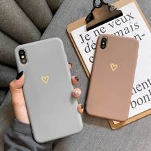 Чехол для iPhone 6 6s 7 8 Plus X XR XS MAX, Ультратонкий Мягкий силиконовый защитный чехол с рисунком в форме сердца для iPhone 11 Pro Max 2024 - купить недорого