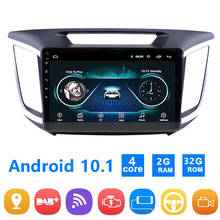 Автомагнитола 2 Din Android 10,1 для Hyundai Creta IX25 2015-2018, автомобильное радио, GPS-навигация, автомобильный мультимедийный видеопроигрыватель MP5 без DVD-плеера 2024 - купить недорого