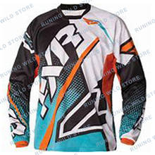 DH Motocross MX FXR Manica Lunga MTB Джерси для езды по пересеченной местности на горном велосипеде 2024 - купить недорого