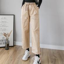 High Waist Military Style Cargo Pants For Women Joggers Harem Camo Streetwear Punk Army Green Black Khaki Capris Trousers 2024 - buy cheap