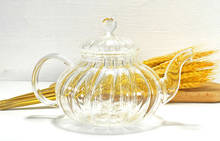 600ML, clear glass coffee pot, pumpkin design, with filter, espresso pot, taza cafe pitcher, tea ceremony teapot, tea kettle 2024 - buy cheap