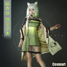 Game Arknights Kal'tsit RHODES ISLAND Uniform Cosplay Costume With Ear Halloween Suit For Women Men Outfit New 2024 - buy cheap