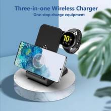 3 In 1 Wireless Charging Dock 15W Fast Charge Station For IPhone 12 Samsung Watch/Apple Watch Series Airpods For Drop Shipping 2024 - buy cheap