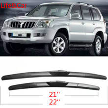 J120 frente Wiper Blades Para Toyota Prado 2003 2004 2005 2006 2007 2008 LHD Para Janela Da Frente 2024 - compre barato