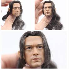 Takeshi-cabeza esculpida Kaneshiro con pelo, Onimusha, antiguos generales, de 12 pulgadas figura de acción, muñeca de juguete corporal, escala 1/6 2024 - compra barato