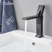 Senlesen Basin Faucet Black Faucet Taps Bathroom Sink Faucet Single Handle Hole Deck Vintage Wash Hot Cold Mixer Tap 2024 - buy cheap