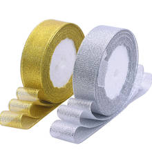 25Yards 10/15/20/25mm Glitter Gold Onion Organza Satin Ribbon Bow For Wedding Christmas Gifts Packing Decor DIY Crafts Supplies 2024 - buy cheap