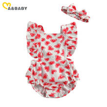 Ma&Baby 0-24M Valentines Day Baby Girl Clothes Summer Newborn Infant  Girl Red Heart Romper Sleeveless Jumpsuit Overalls 2024 - buy cheap