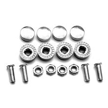 4pcs Universal Car License Plate Security Screw Bolt Caps Covers For Car Truck Chrome 2024 - buy cheap