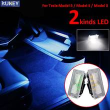 Atualizar lâmpadas led interior para tesla modelo 3 modelo s modelo x fácil plug substituição caixa de luva tronco interior luz led lâmpada 2024 - compre barato