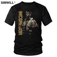 Cool Awesome T Shirt Conor Mcgregor Tshirt Men Short Sleeves Cotton MMA Fight King T-shirt Summer Tee Tops Big Size Clothing 2024 - buy cheap