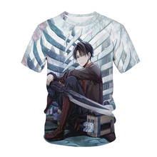 Attack On Titan T-Shirt Anime 3D Printed Streetwear Men Women Fashion CrewNeck T Shirt Harajuku Cosplay Tees Tops Unisex Tshirts 2024 - buy cheap