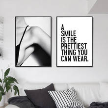 Sexy Lady Canvas Prints Quote Poster Simple Wall Art Black And White Painting Nordic Wall Pictures For Living Room Home Decor 2024 - buy cheap