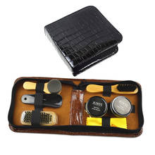 Leather Case Shoe Care Kit Shine Black Neutral Polish Set for Boots Shoes Surface Cleaning 2024 - buy cheap