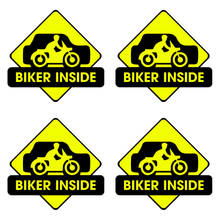 Beautiful A Man Biker Inside Car Stickers Motorcycle Decals Cover Scratches Waterproof Funny Car-Styling PVC 14cm X 15cm 2024 - buy cheap