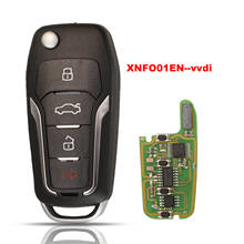 jingyuqin For Xhorse XNFO01EN Wireless Universal Remote Key 4 Buttons For Ford 4 Buttons Full Key 2024 - buy cheap