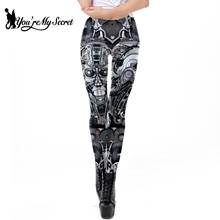 [You're My Secret] Fashion Mid Waist Legging Steampunk 3D Printed Women's Leggings Plus Size Elastic Pant PUSH UP Fitness Leggin 2024 - buy cheap