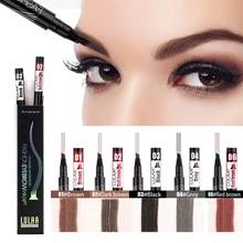 2/1pcs Liquid Eye Brow Pencil Set 3D Microblading Eyebrow Tattoo Pen 4 Fork Tip Eyebrow Pencil Waterproof Tint Eyebrow Pen TSLM1 2024 - buy cheap