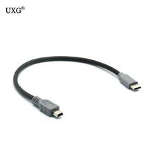 1 шт. usb type C 3,1 штекер для Mini USB 5 Pin B штекер конвертер OTG адаптер Ведущий кабель для передачи данных для мобильного Macbook 25 см/1 м 3 фута 2024 - купить недорого
