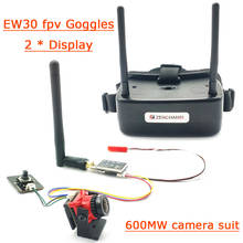 Gafas EW30 5,8 Ghz 48CH 2 pulgadas FPV DVR TFT LCD 480*360*2 pantalla con 600mw VTX 2,1mm lente CMOS 1200TVL fpv cámara para RC Drone 2024 - compra barato
