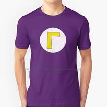 Camiseta con Logo L de Waluigi 100% algodón puro, camiseta de Super Bros, Nintendo Switch, Geek, Super Smash Bros 2024 - compra barato