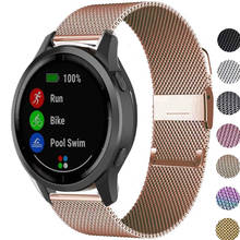 Pulseira de relógio de metal, pulseira inteligente de liberação rápida, 18mm 20mm 22mm para garmin partes vivoactive 4 partes 2024 - compre barato