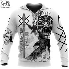 PLstar Cosmos 3DPrint Newfashion Viking Art Tattoo Icelan Totem Harajuku Streetwear Funny Unisex Men/Women Amazing Hoodies/Zip25 2024 - buy cheap