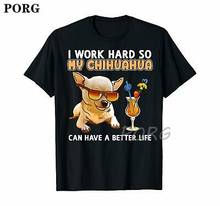 Funny Chihuahua Shirt Chihuahua Lover Gifts T Shirt Men Clothes Summer Casual Cartoon Print Tshirt Harajuku Tops Vintage T-shirt 2024 - buy cheap